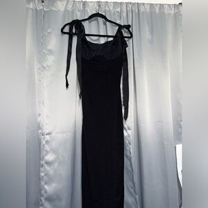 Free People Black Maxi Dress with Tie Straps